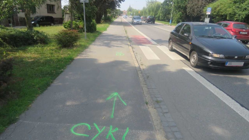 Opilý cyklista boural v Břeclavi